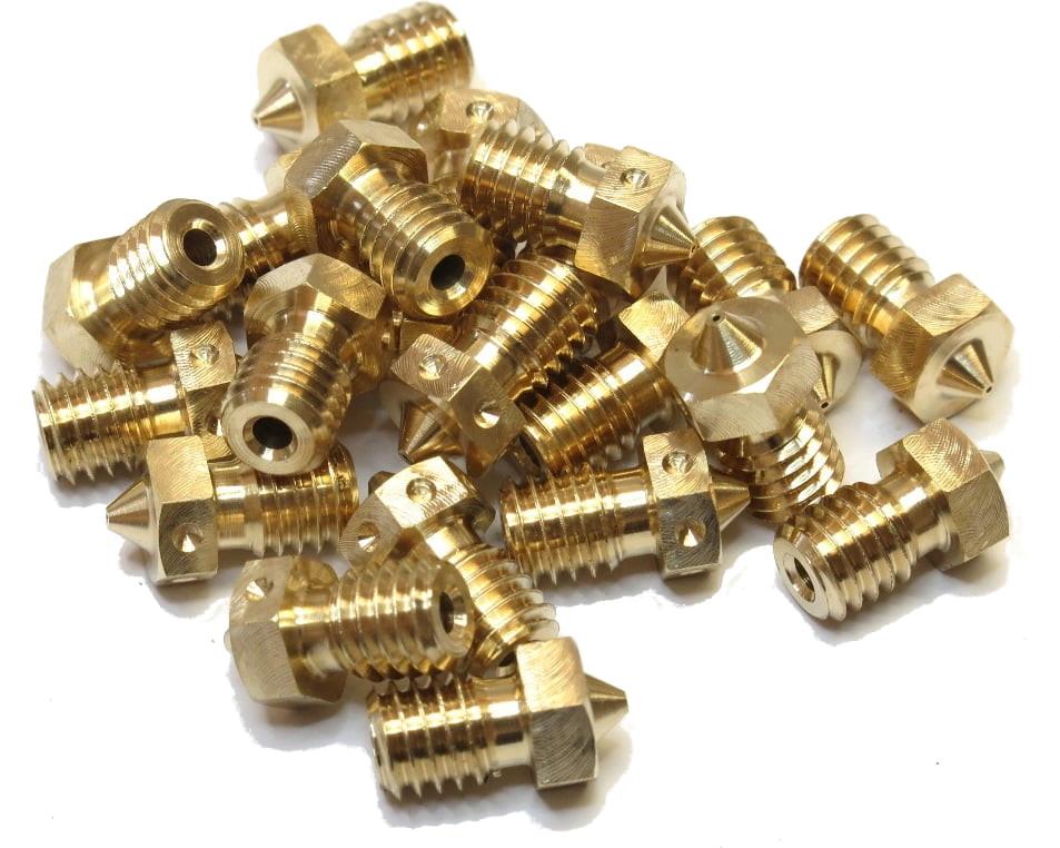 E3D V6 Brass/Messing Nozzle - 1,75mm (0.15-0.80 mm)