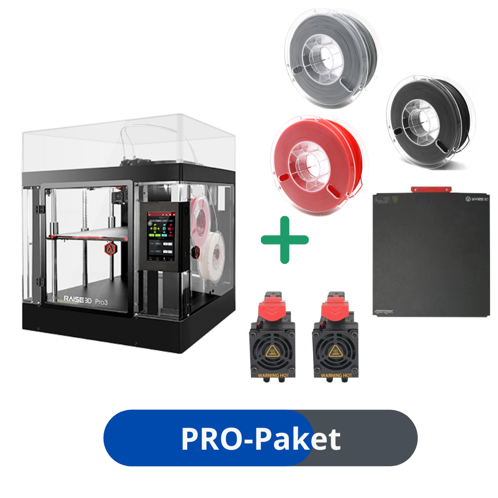 Raise3D Pro3 3D-Drucker Pro Paket inklusive Filament und Zubehör