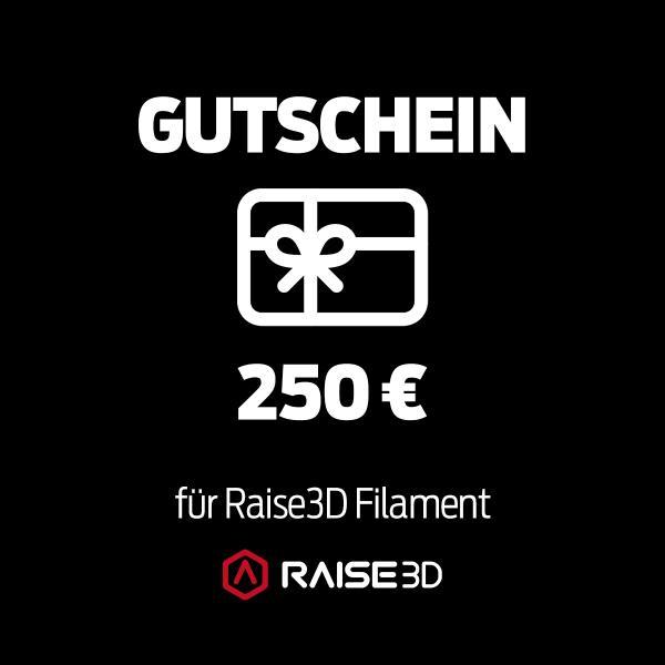 Raise3D Pro2 Plus Filament Voucher im Wert von 250 €