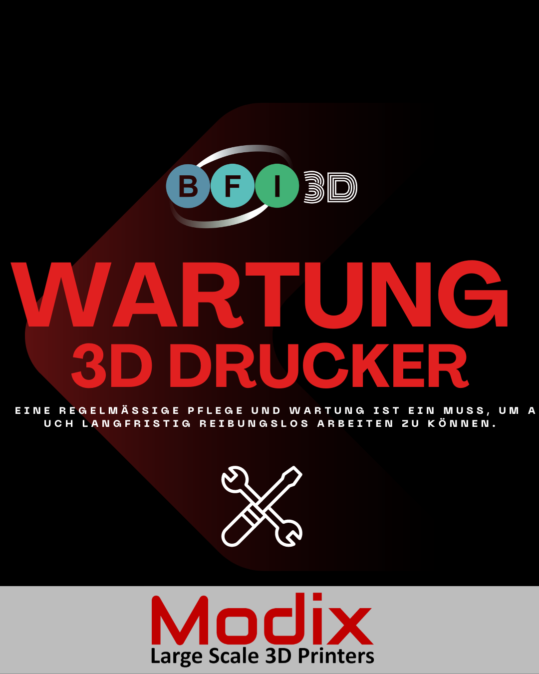Modix 3D-Drucker Wartung