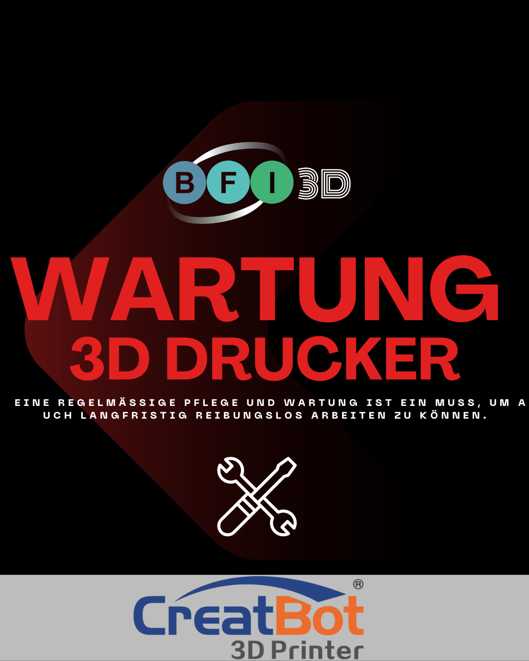 Creatbot 3D-Drucker Wartung