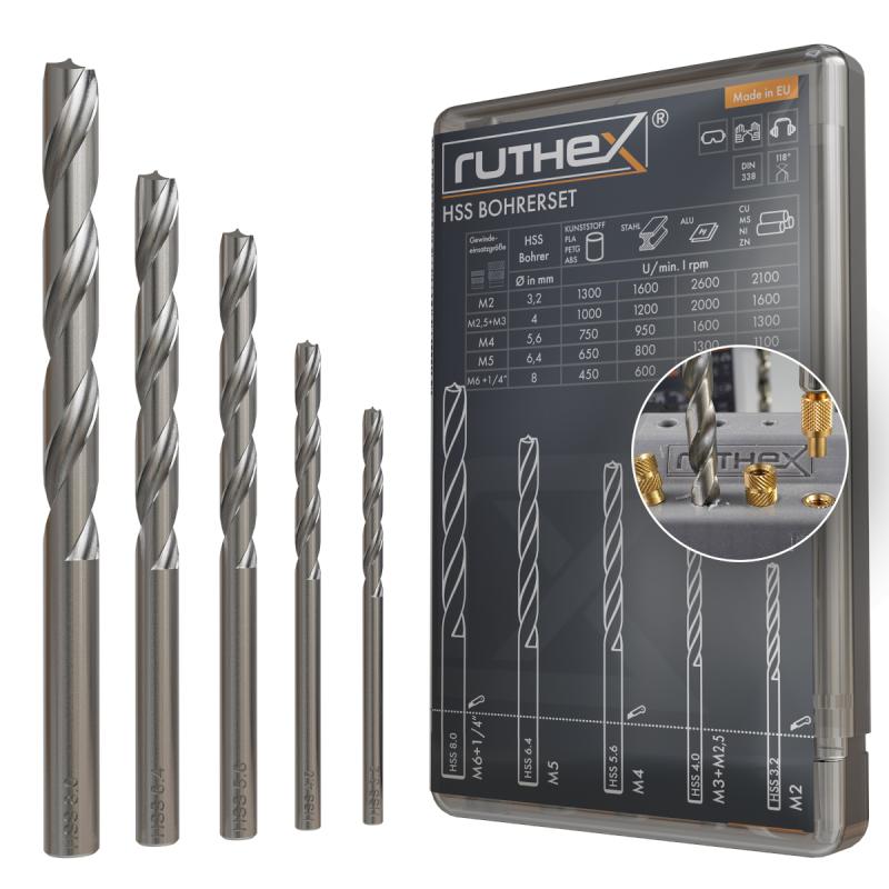 Ruthex Bohrerset für 3D-Druck-Objekte kaufen