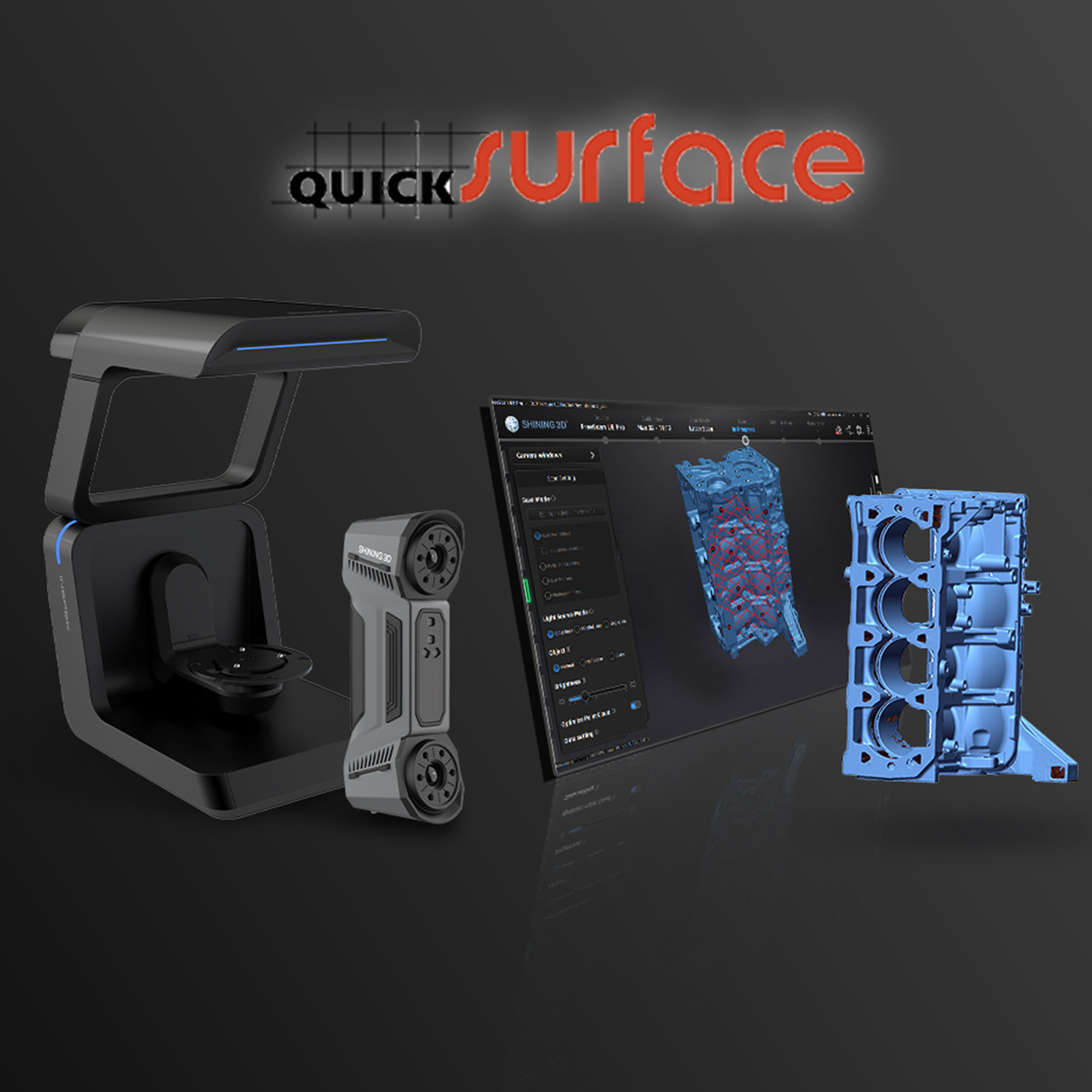 Quicksurface Scan Software Full - Reverse Engineering - incl. 1 year upgrades